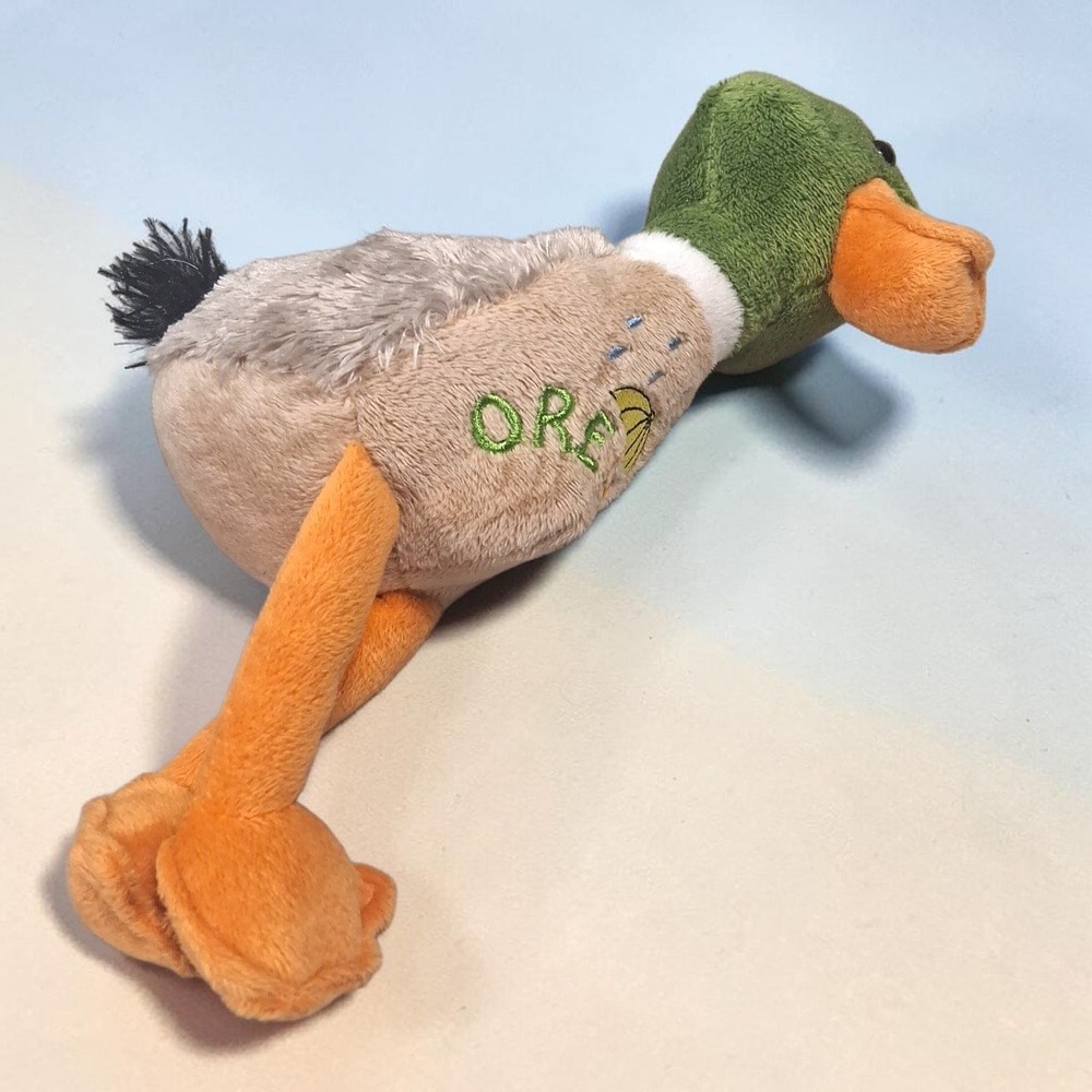 Souvies Oregon Mallard Duck Plush 2010 RGU Group Souvenir Toy Green Head Orange - Picture 10 of 10